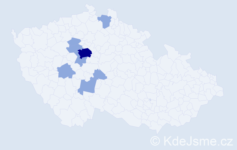 Příjmení: 'Böswart', počet výskytů 13 v celé ČR