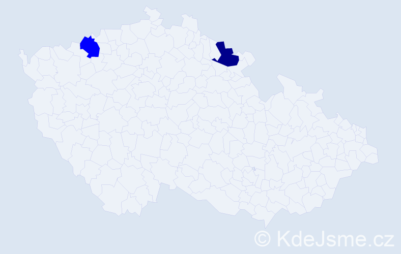Příjmení: 'Sombotová', počet výskytů 3 v celé ČR