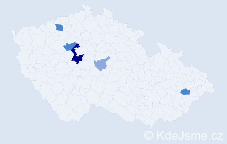 Příjmení: 'Hesslerová', počet výskytů 12 v celé ČR
