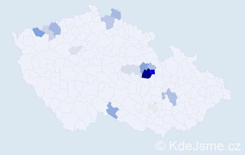 Příjmení: 'Rejsová', počet výskytů 31 v celé ČR