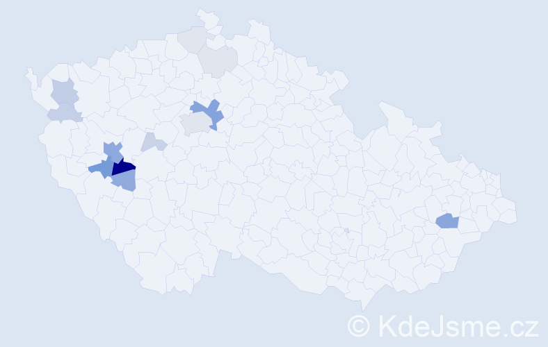 Příjmení: 'Krpejšová', počet výskytů 48 v celé ČR