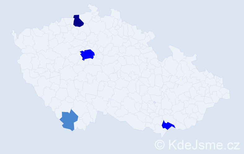 Příjmení: 'Macánek', počet výskytů 8 v celé ČR