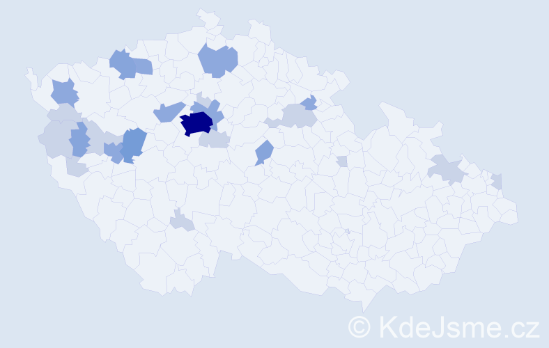 Příjmení: 'Krumlovská', počet výskytů 51 v celé ČR