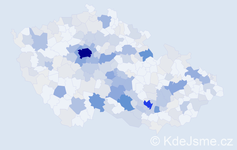 Příjmení: 'Holoubek', počet výskytů 949 v celé ČR