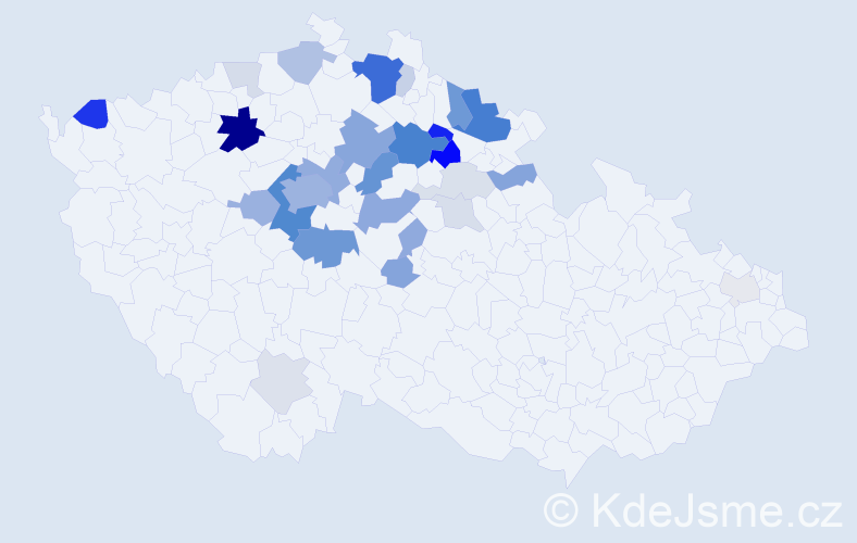 Příjmení: 'Zmatlíková', počet výskytů 105 v celé ČR