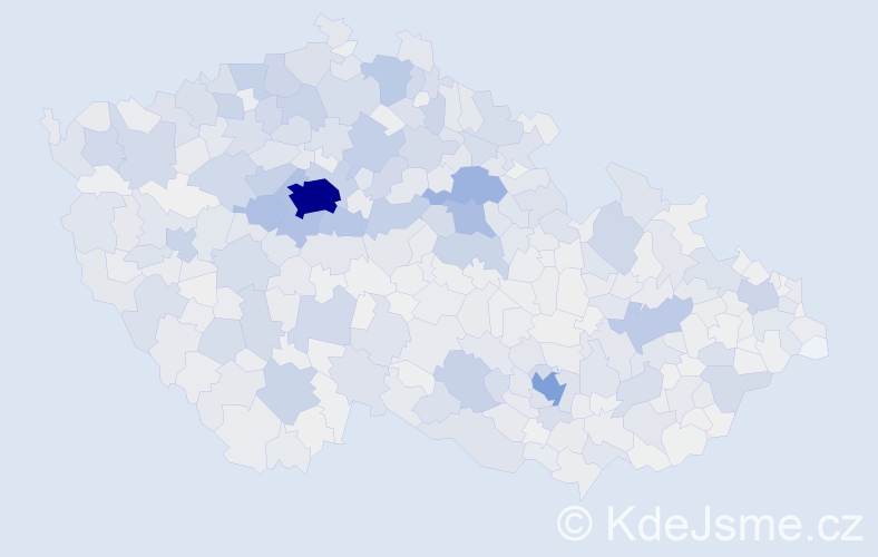 Příjmení: 'Malý', počet výskytů 6594 v celé ČR