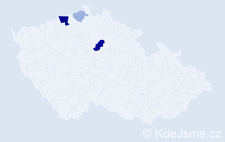 Příjmení: 'Ledenová', počet výskytů 11 v celé ČR