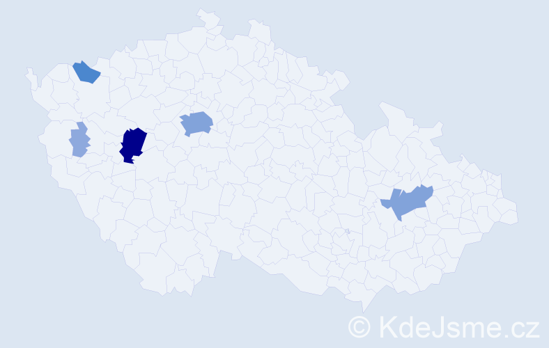 Příjmení: 'Matějovec', počet výskytů 17 v celé ČR