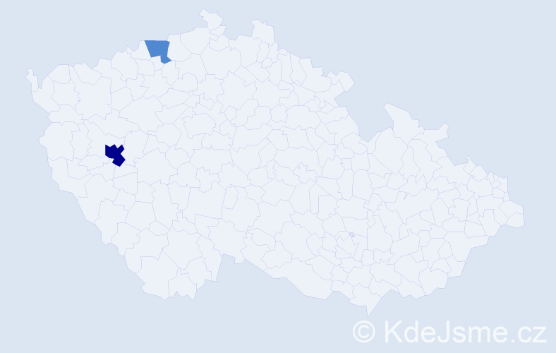 Příjmení: 'Gurčáková', počet výskytů 4 v celé ČR