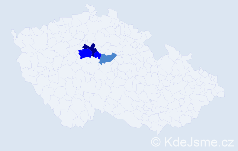 Příjmení: 'Rozumný', počet výskytů 12 v celé ČR