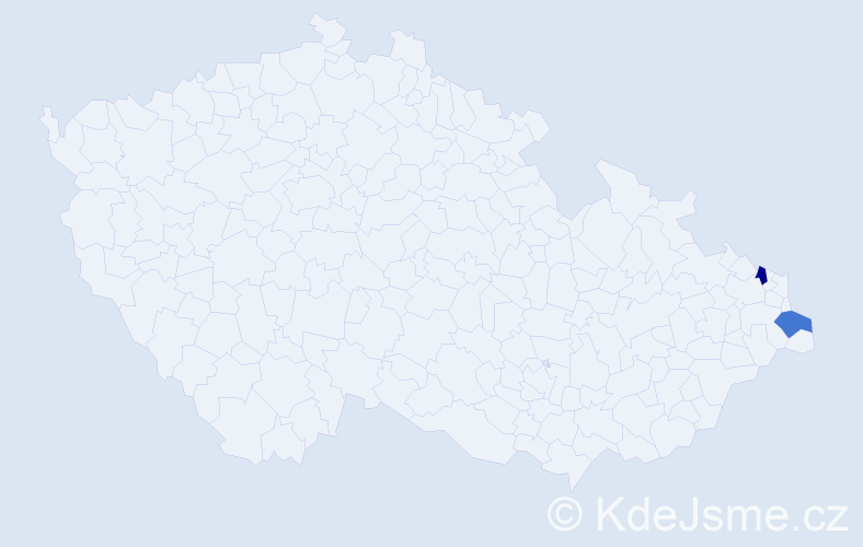 Příjmení: 'Ogrodzky', počet výskytů 2 v celé ČR