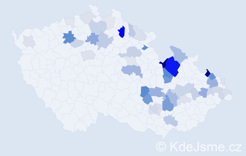Příjmení: 'Schwarzerová', počet výskytů 139 v celé ČR