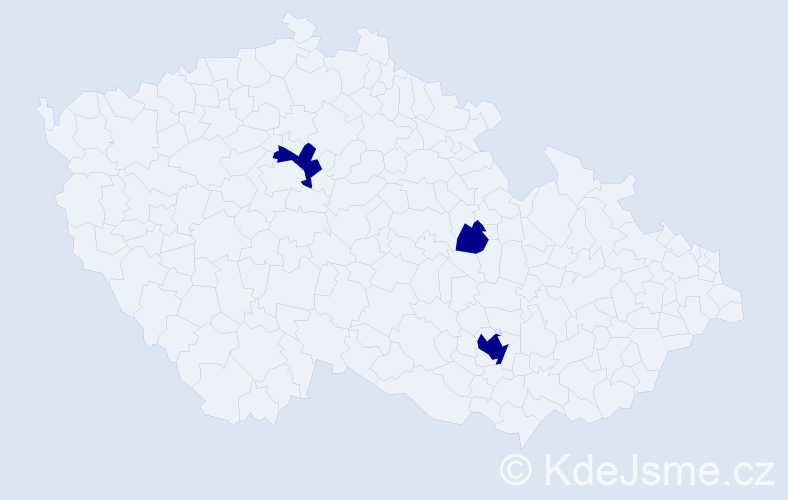 Příjmení: 'Leonte', počet výskytů 3 v celé ČR