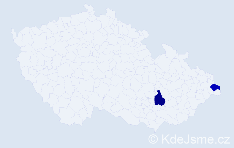 Příjmení: 'Döll', počet výskytů 2 v celé ČR