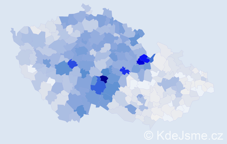 Příjmení: 'Vacek', počet výskytů 4753 v celé ČR