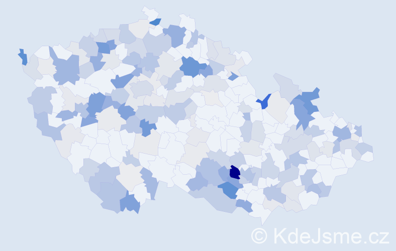 Příjmení: 'Hudecová', počet výskytů 489 v celé ČR