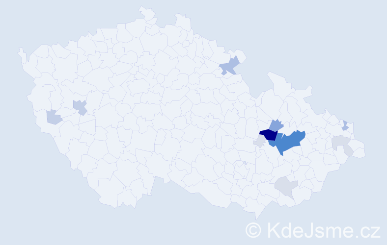 Příjmení: 'Satora', počet výskytů 51 v celé ČR