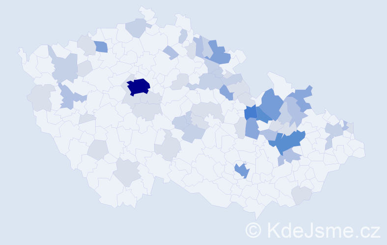 Příjmení: 'Finger', počet výskytů 165 v celé ČR