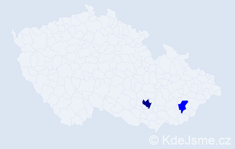 Příjmení: 'Messerli', počet výskytů 3 v celé ČR