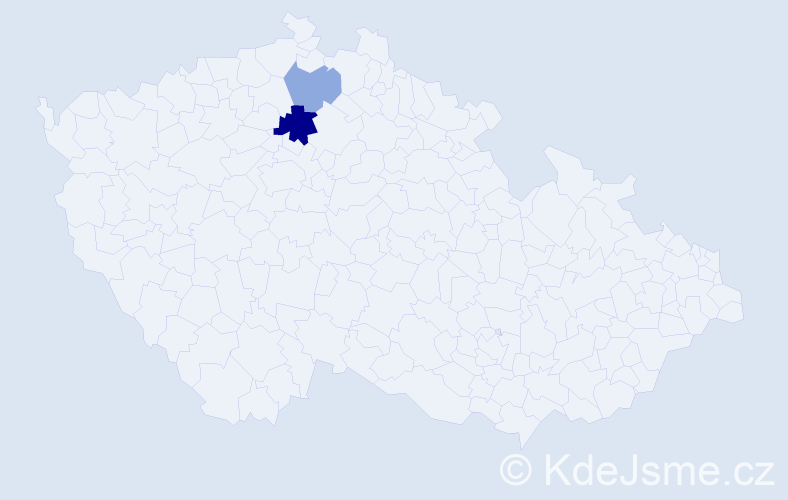 Příjmení: 'Bátovič', počet výskytů 8 v celé ČR