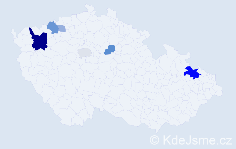 Příjmení: 'Keleová', počet výskytů 17 v celé ČR