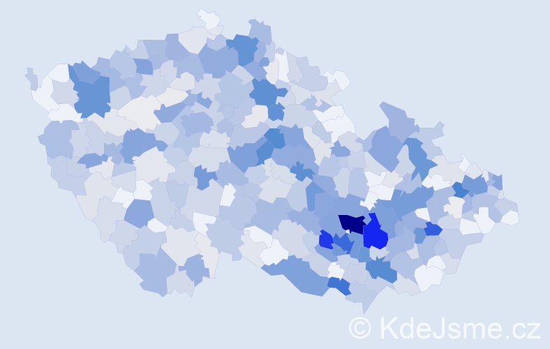 Příjmení: 'Hudec', počet výskytů 2313 v celé ČR