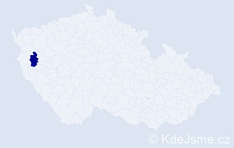 Příjmení: 'Kelmeter', počet výskytů 1 v celé ČR