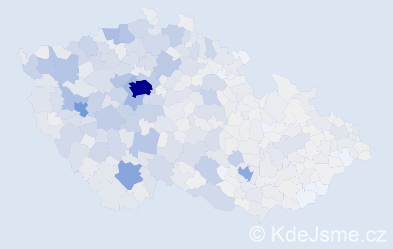 Příjmení: 'Mašková', počet výskytů 5695 v celé ČR