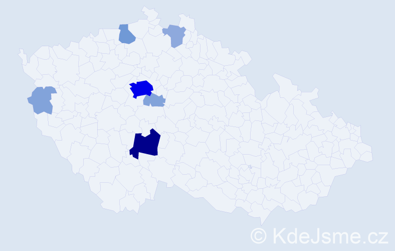 Příjmení: 'Basíková', počet výskytů 34 v celé ČR