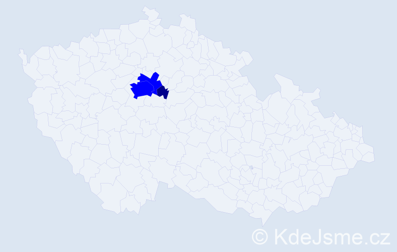 Příjmení: 'Hochšteigerová', počet výskytů 7 v celé ČR