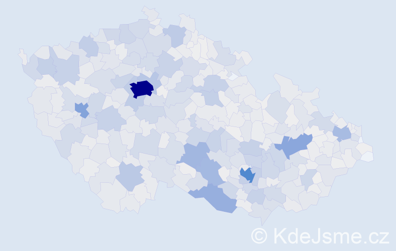 Příjmení: 'Fiala', počet výskytů 9299 v celé ČR