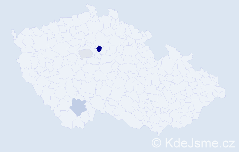 Příjmení: 'Neuhold', počet výskytů 5 v celé ČR