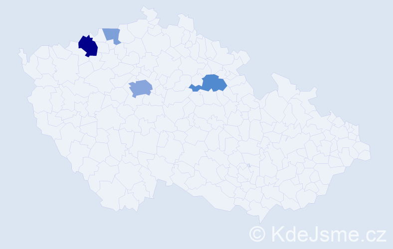 Příjmení: 'Korčkovský', počet výskytů 12 v celé ČR