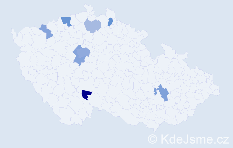 Příjmení: 'Walsh', počet výskytů 25 v celé ČR