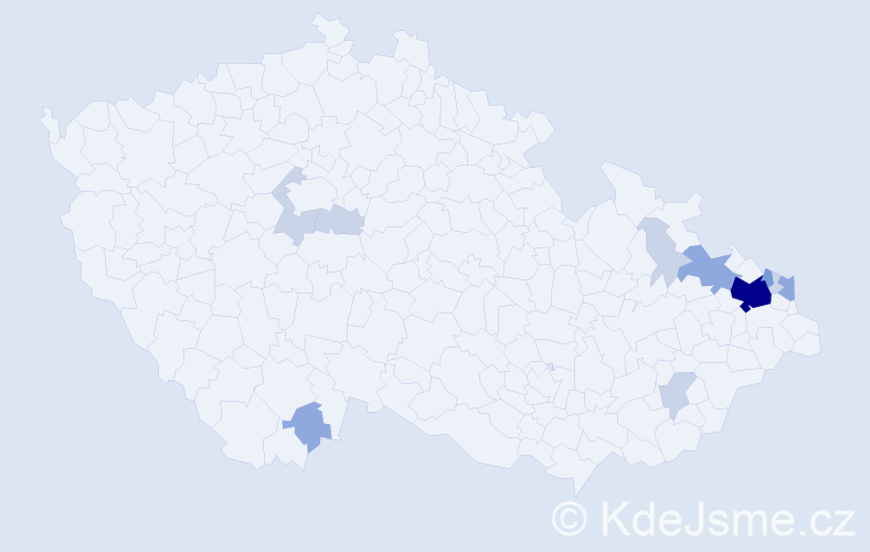 Příjmení: 'Golombková', počet výskytů 28 v celé ČR