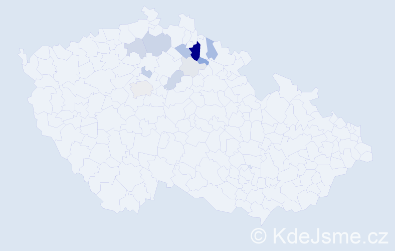 Příjmení: 'Máka', počet výskytů 46 v celé ČR