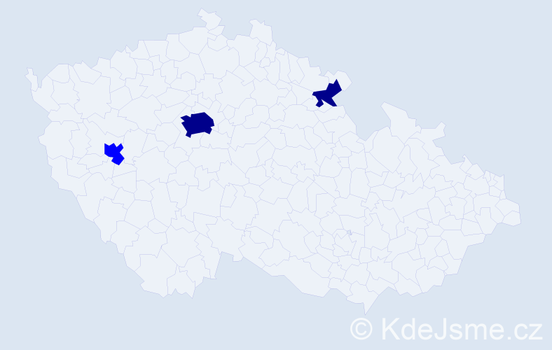 Příjmení: 'Pyrihová', počet výskytů 5 v celé ČR