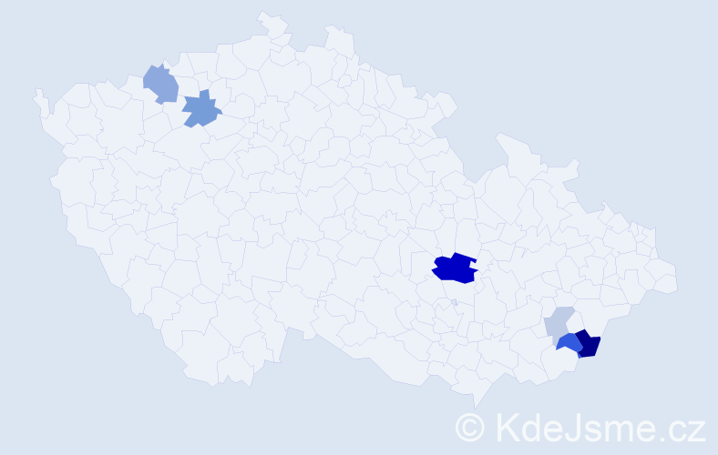 Příjmení: 'Fagulec', počet výskytů 31 v celé ČR