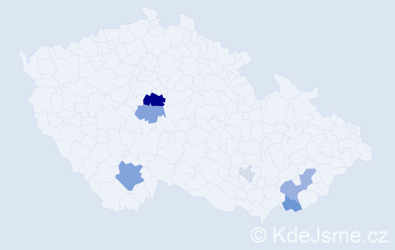Příjmení: 'Burcev', počet výskytů 11 v celé ČR
