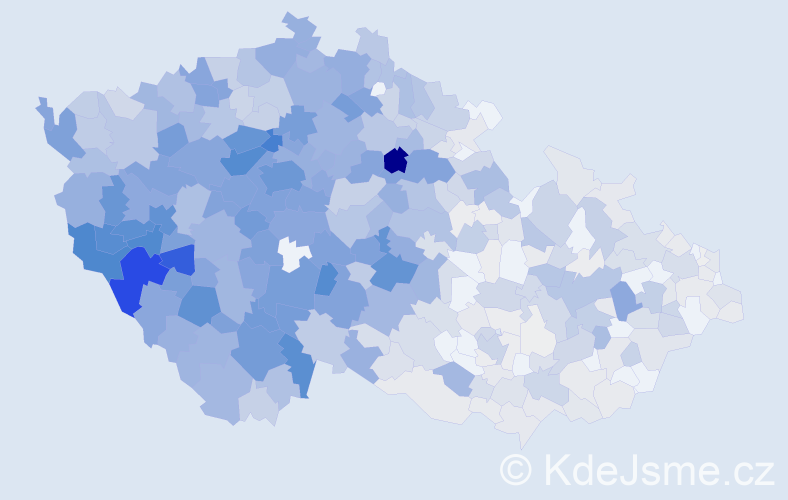 Příjmení: 'Kohoutová', počet výskytů 3965 v celé ČR