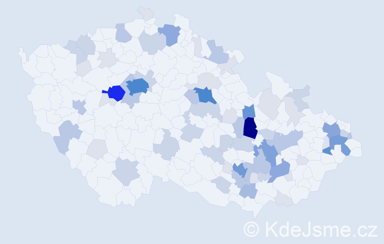 Příjmení: 'Knoll', počet výskytů 222 v celé ČR