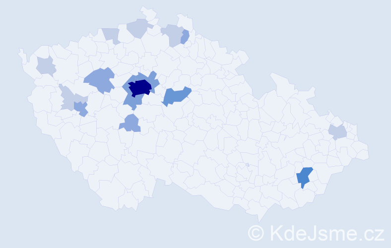 Příjmení: 'Firstová', počet výskytů 40 v celé ČR