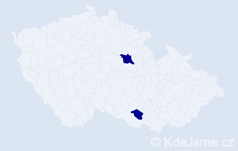 Příjmení: 'Peciar', počet výskytů 2 v celé ČR