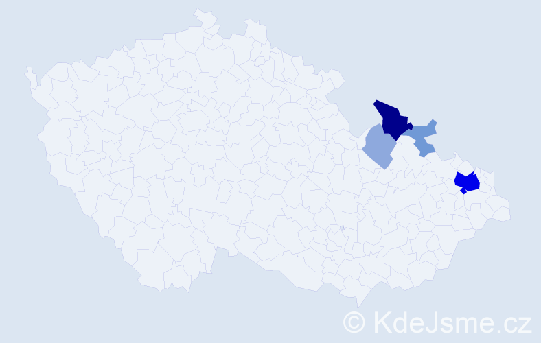 Příjmení: 'Akritidu', počet výskytů 14 v celé ČR