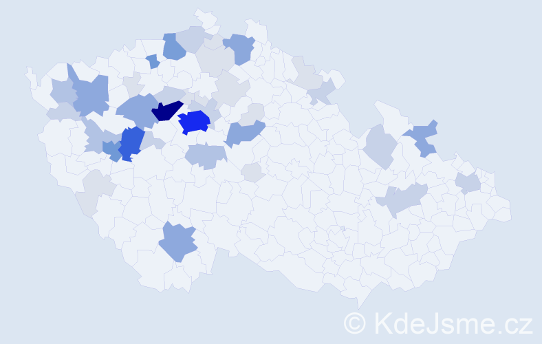 Příjmení: 'Pochová', počet výskytů 141 v celé ČR