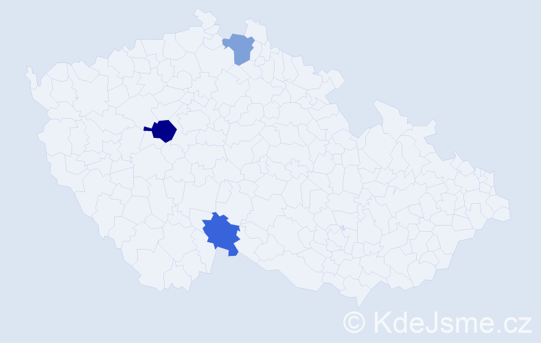 Příjmení: 'Licehamerová', počet výskytů 4 v celé ČR