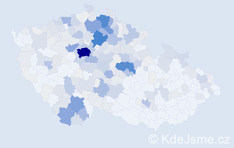Příjmení: 'Kysela', počet výskytů 1042 v celé ČR