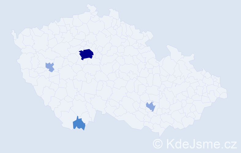 Příjmení: 'Victor', počet výskytů 12 v celé ČR