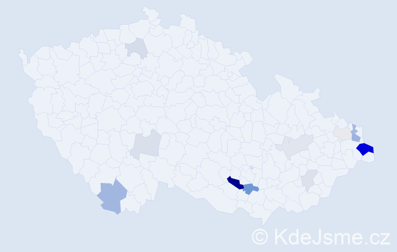 Příjmení: 'Szromek', počet výskytů 37 v celé ČR