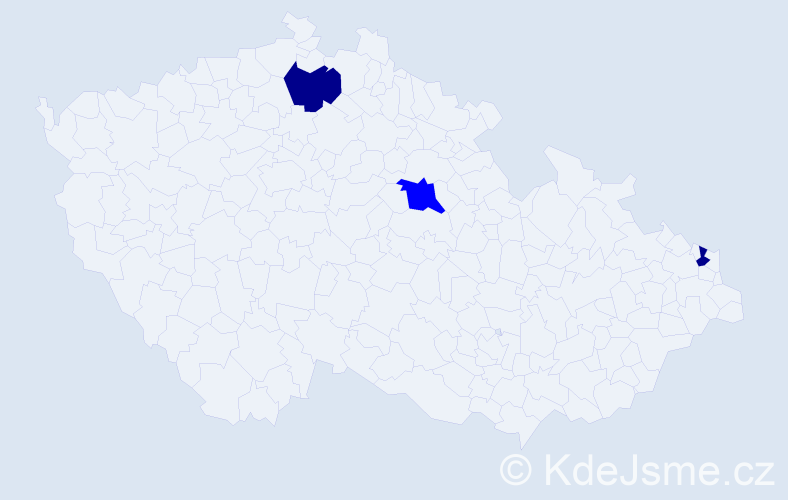 Příjmení: 'Čupaj', počet výskytů 8 v celé ČR